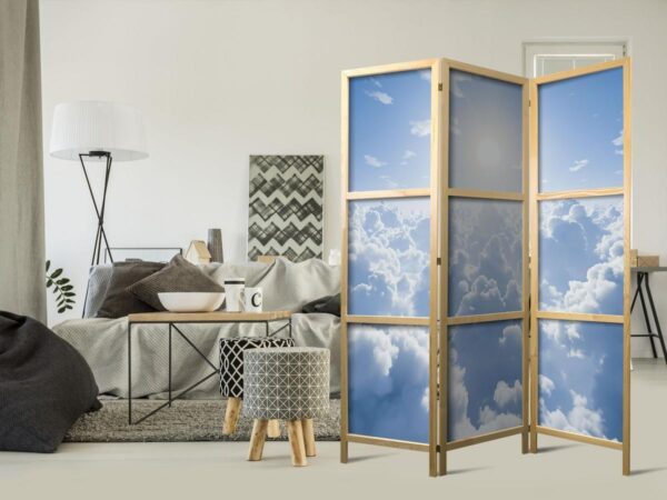 Paravent japonais - Heavenly Calm: Warm Rays of the Sun