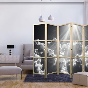Paravent japonais - Hope in the Clouds: Inspiring Rays of the Sun – Awaken Emotions