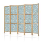 Paravent japonais - Illustration - Yellow-Blue Airplanes Against a Blue Sky