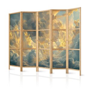 Paravent japonais - Last Breath of the Day: Clouds Illuminated by Evening Glow