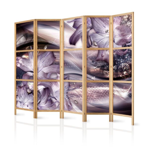 Paravent japonais - Lilies on a Wave Paravent japonais - Lilies on a Wave