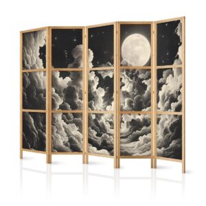 Paravent japonais - Moon and Stars Singing Among the Great Clouds