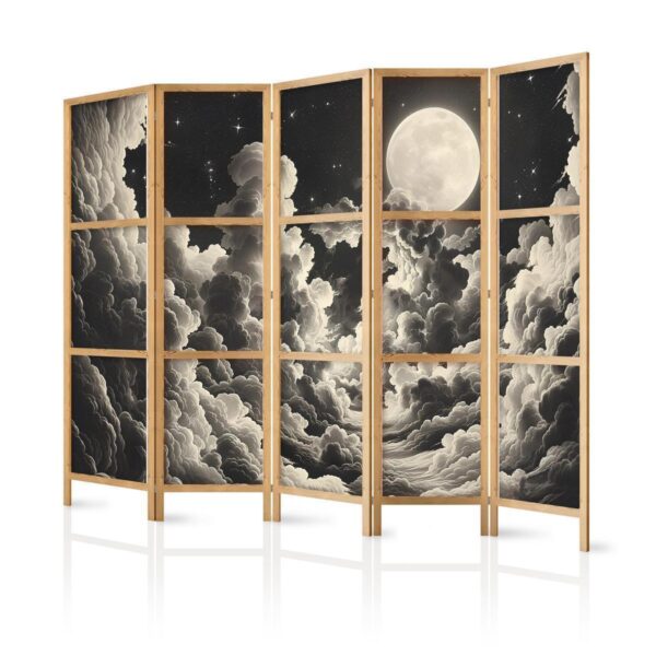 Paravent japonais - Moon and Stars Singing Among the Great Clouds Paravent japonais - Moon and Stars Singing Among the Great Clouds