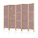 Paravent japonais - Night Sky - Artistic Constellations and Stars in Pastel Shades