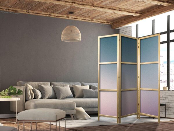 Paravent japonais - Nostalgic Gradient - Gradient Composition in Muted Colors