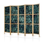 Paravent japonais - Oriental Pattern Carpet - Emerald Ornaments and Worn Patterns