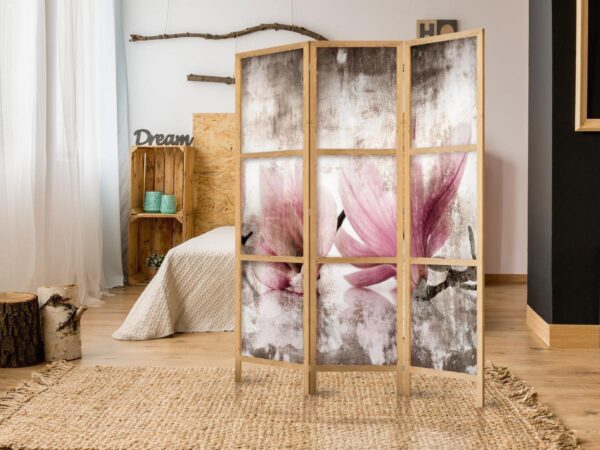 Paravent japonais - Retro Magnolias I