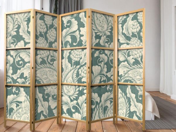 Paravent japonais - Sage Green Flourishes