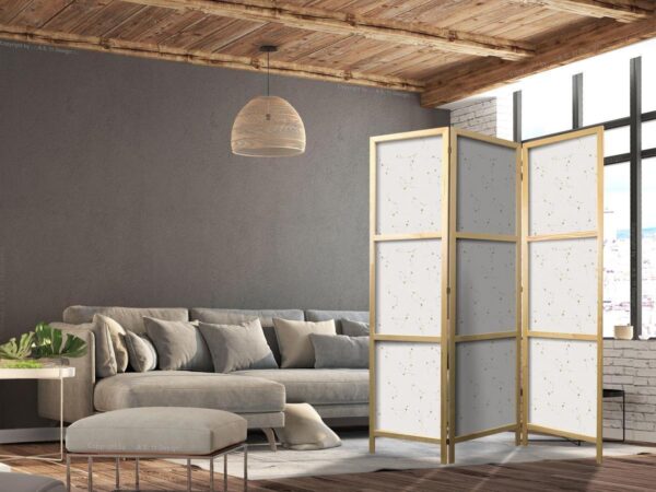 Paravent japonais - Star Map - Delicate Constellations in Warm Shades