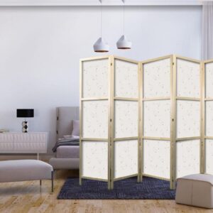 Paravent japonais - Star Map - Delicate Constellations in Warm Shades