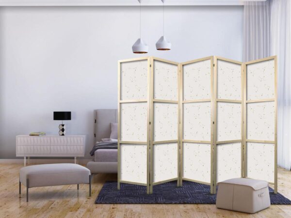 Paravent japonais - Star Map - Delicate Constellations in Warm Shades
