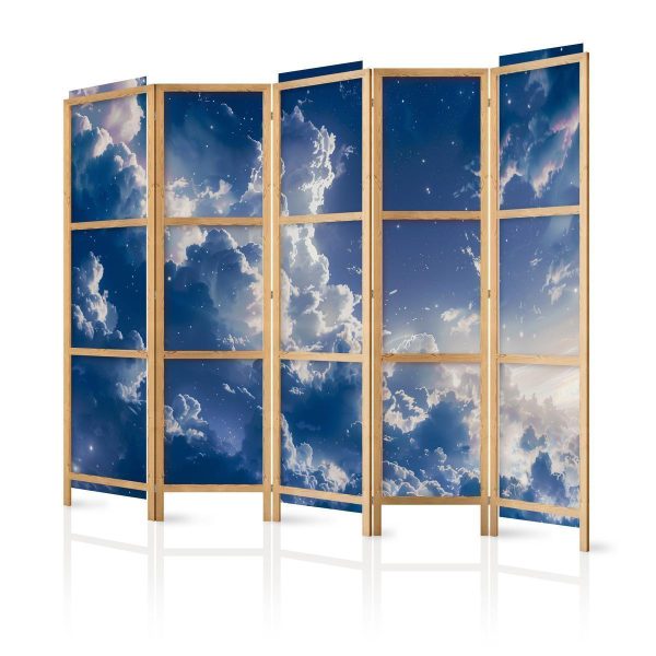 Paravent japonais - Starry Clouds and Delicate Light Over a Corner of the Sky Paravent japonais - Starry Clouds and Delicate Light Over a Corner of the Sky