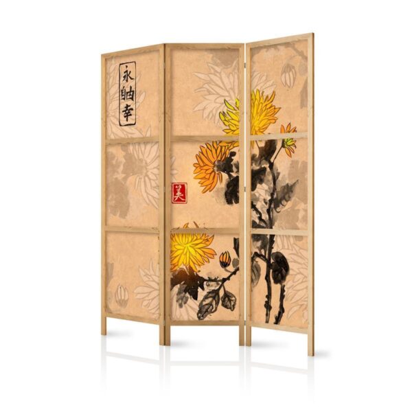 Paravent japonais - Style: Chrysanthemums Paravent japonais - Style: Chrysanthemums