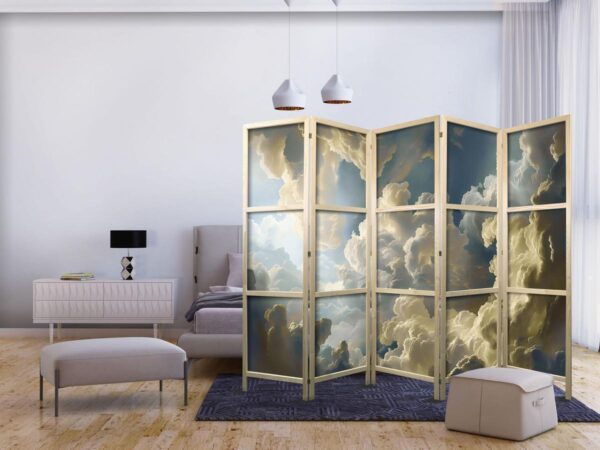 Paravent japonais - Sun and Shadows: A Theatrical Display of Nature High Above the Earth