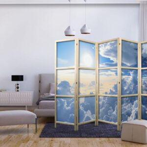 Paravent japonais - Symphony of Light: Sun and Clouds Collaborating on a Beautiful Sky