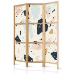 Paravent japonais - Terrazzo with Large - Scaled Stones in Muted Colors