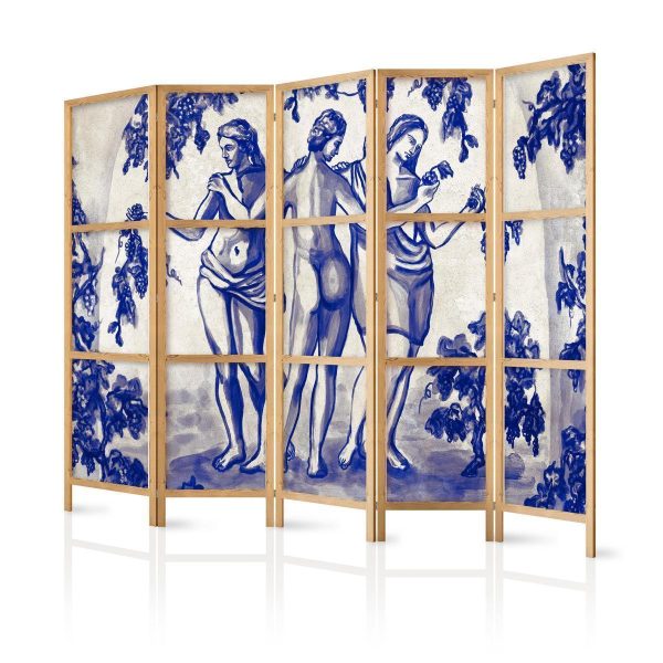 Paravent japonais - The Three Graces - Women Among Vineyards Inspired by Ancient Painting Paravent japonais - The Three Graces - Women Among Vineyards Inspired by Ancient Painting