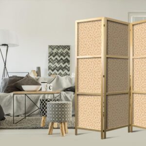 Paravent japonais - Tiny Dots - Optimistic Pattern in Peach Colors