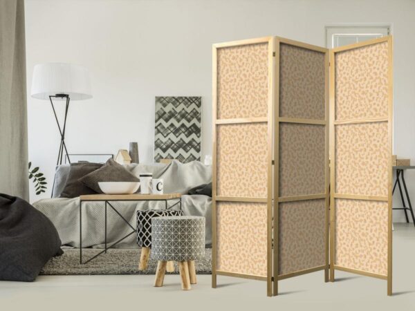 Paravent japonais - Tiny Dots - Optimistic Pattern in Peach Colors