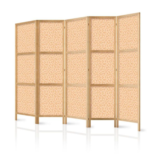 Paravent japonais - Tiny Dots - Optimistic Pattern in Peach Colors Paravent japonais - Tiny Dots - Optimistic Pattern in Peach Colors