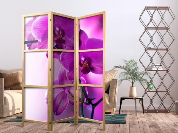 Paravent japonais - Violet Orchids I