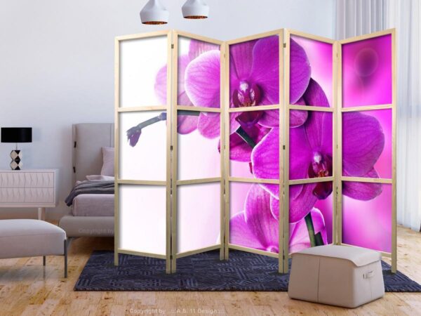 Paravent japonais - Violet Orchids II