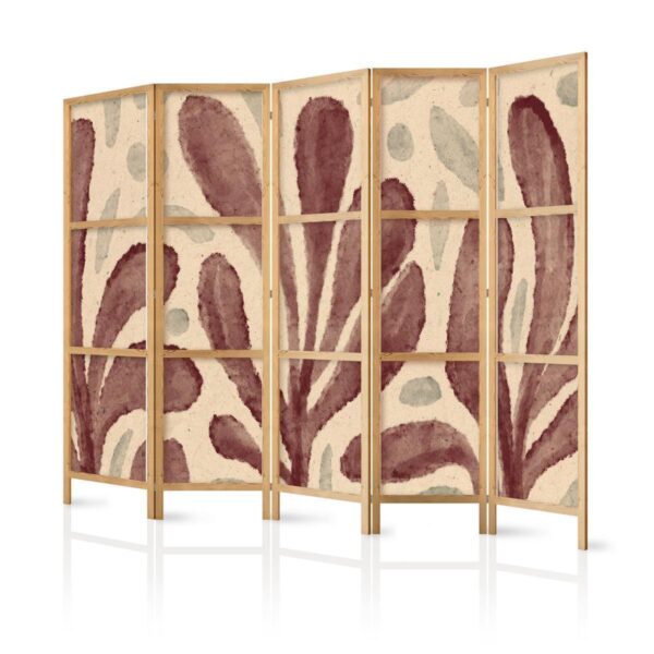 Paravent japonais - Waving Leaves - Irregular Plant Shapes in the Style of Matisse Paravent japonais - Waving Leaves - Irregular Plant Shapes in the Style of Matisse