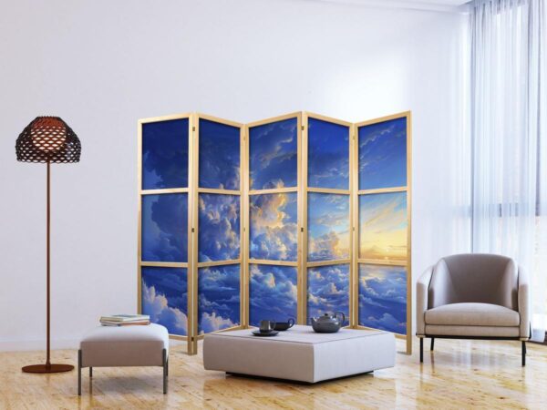 Paravent japonais - When the Sky Becomes a Canvas: Artistic Creation of Nature in the Clouds