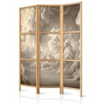 Paravent japonais - Whisper of Illuminated Clouds: Soft Play of Light in the Theater of the Heavens