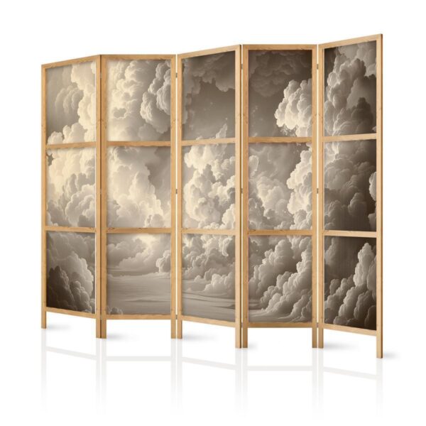 Paravent japonais - Whisper of Illuminated Clouds: Soft Play of Light in the Theater of the Heavens Paravent japonais - Whisper of Illuminated Clouds: Soft Play of Light in the Theater of the Heavens