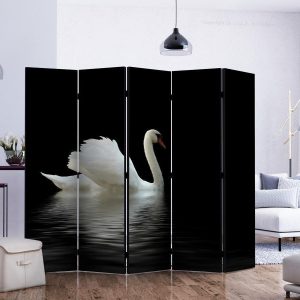 Paravent - swan (black and white) II
