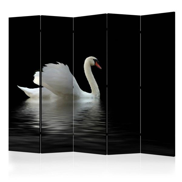 Paravent - swan (black and white) II Paravent - swan (black and white) II