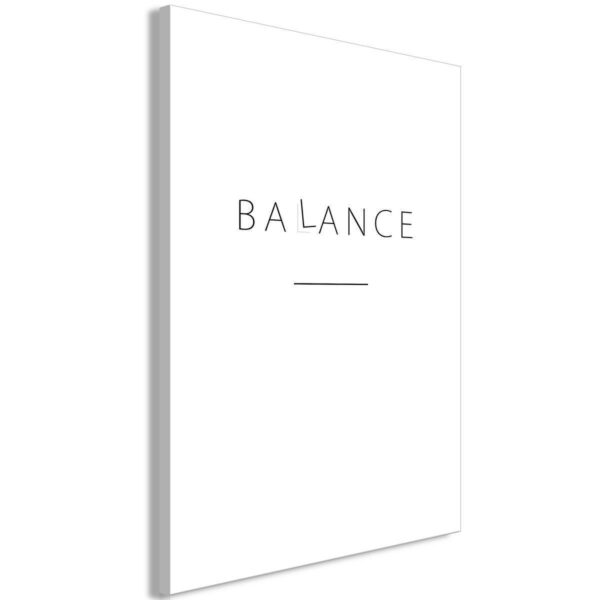 Tableau - Balance of Words (1-part) - Black English Text on White Tableau - Balance of Words (1-part) - Black English Text on White