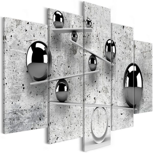 Tableau - Balls and Concrete (5 Parts) Wide Tableau - Balls and Concrete (5 Parts) Wide