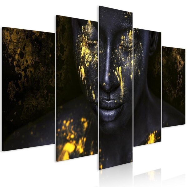 Tableau - Bathed in Gold (5 Parts) Wide Tableau - Bathed in Gold (5 Parts) Wide