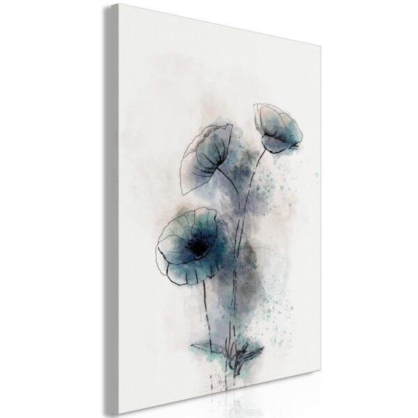 Tableau - Blue Poppies (1 Part) Vertical Tableau - Blue Poppies (1 Part) Vertical