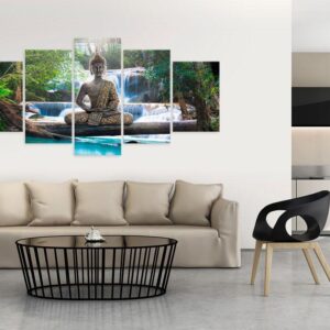 Tableau - Buddha and waterfall