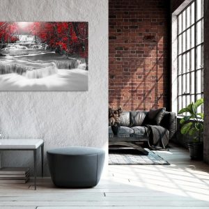 Tableau - Cascade of Thoughts (1 Part) Wide Red