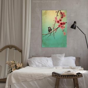 Tableau - Cherry Flowers (1 Part) Vertical