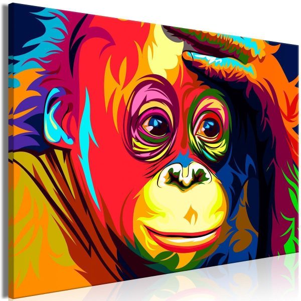 Tableau - Colourful Orangutan (1 Part) Wide