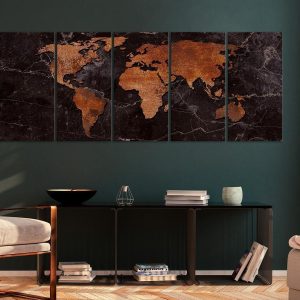 Tableau - Copper Map (5 Parts) Narrow