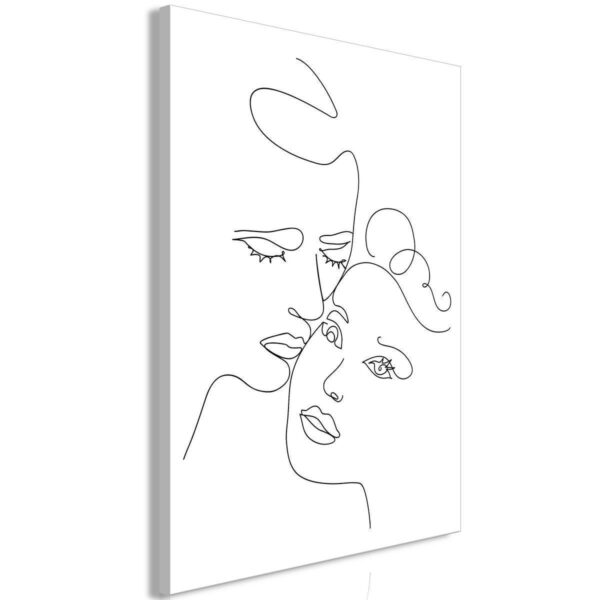 Tableau - Couple in Black and White (1-part) - Romantic Kiss Moment Tableau - Couple in Black and White (1-part) - Romantic Kiss Moment