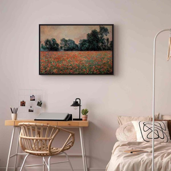 Tableau - Field with wild Poppies (Claude Monet)