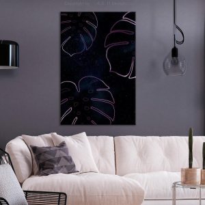 Tableau - Galactic Monstera (1 Part) Vertical
