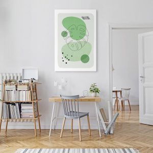 Tableau - Green Aesthetics of Monstera (1 Part) Vertical