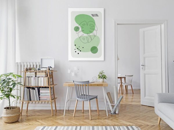 Tableau - Green Aesthetics of Monstera (1 Part) Vertical