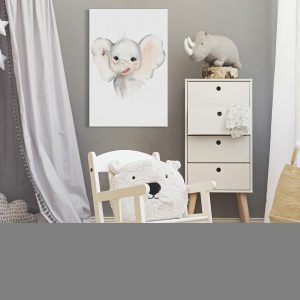 Tableau - Happy Elephant (1 Part) Vertical