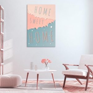 Tableau - Inscriptions: Home Sweet Home (1 Part) Vertical