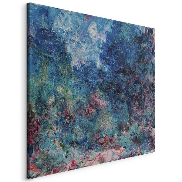 Tableau - La maison de l'artiste vue du jardin aux roses (Claude Monet) Tableau - La maison de l'artiste vue du jardin aux roses (Claude Monet)