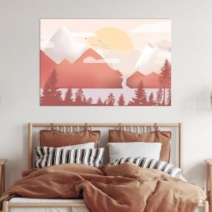 Tableau - Landscape at Sunset (1 Part) Wide